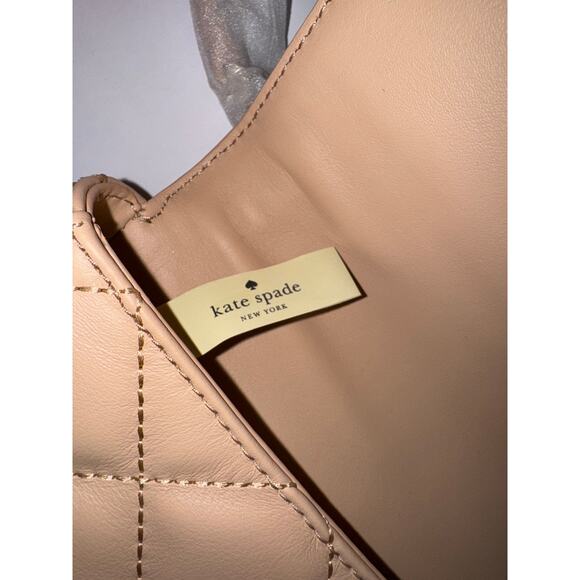 Kate Spade Emerson Place Rita Quilted Crossbody in Cashew Beige - Picture 11 of 16